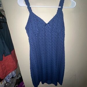 No Boundaries Navy Blue Spaghetti Strap Dress